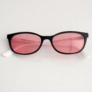Prada Black Sunglasses with Pink Lenses